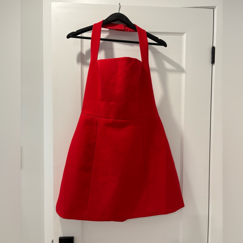Ever New Scarlet Square-Neck Halter Mini Dress